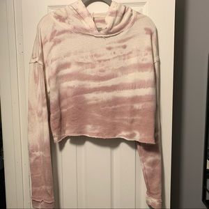 Free People Movement tie dye crop sweatshirt